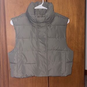 Garage caster grey Puffer Vest
